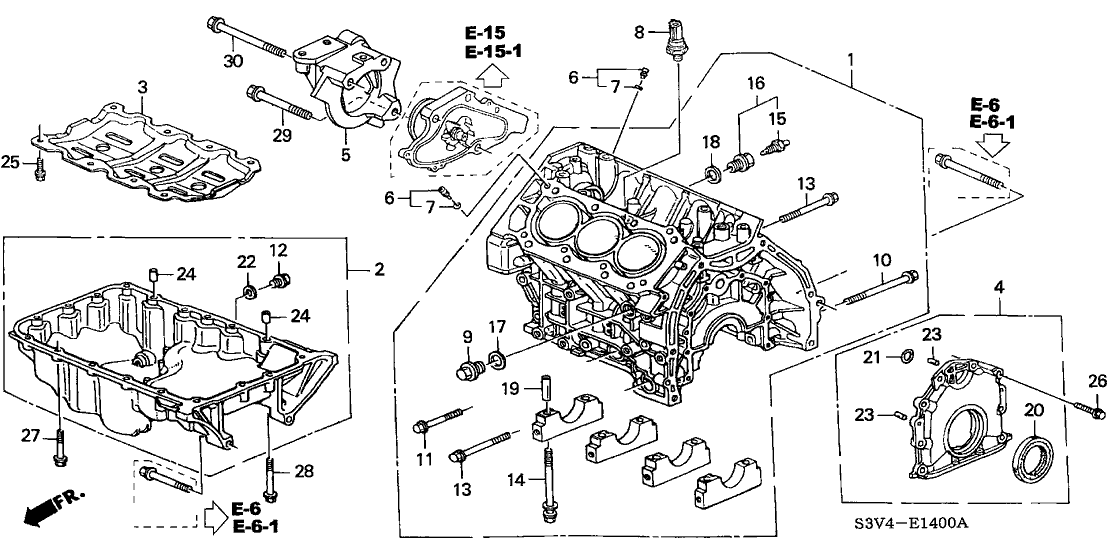 Acura 11000-RDJ-A00 Block Assembly, Cylinder