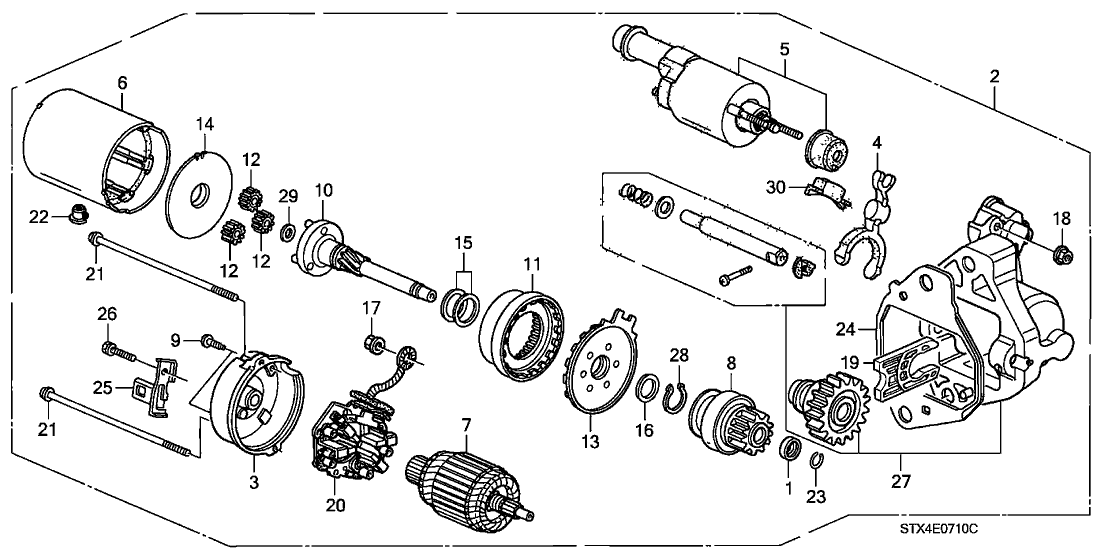 Acura 31295-RYE-A01 Shaft Set, Idle