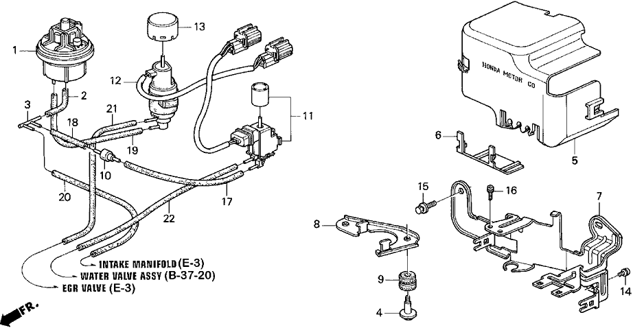 Acura 36164-P1R-A01 Valve Assembly, Water Solenoid