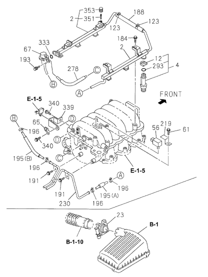 Acura 8-97136-347-2 Bracket, Map Sensor