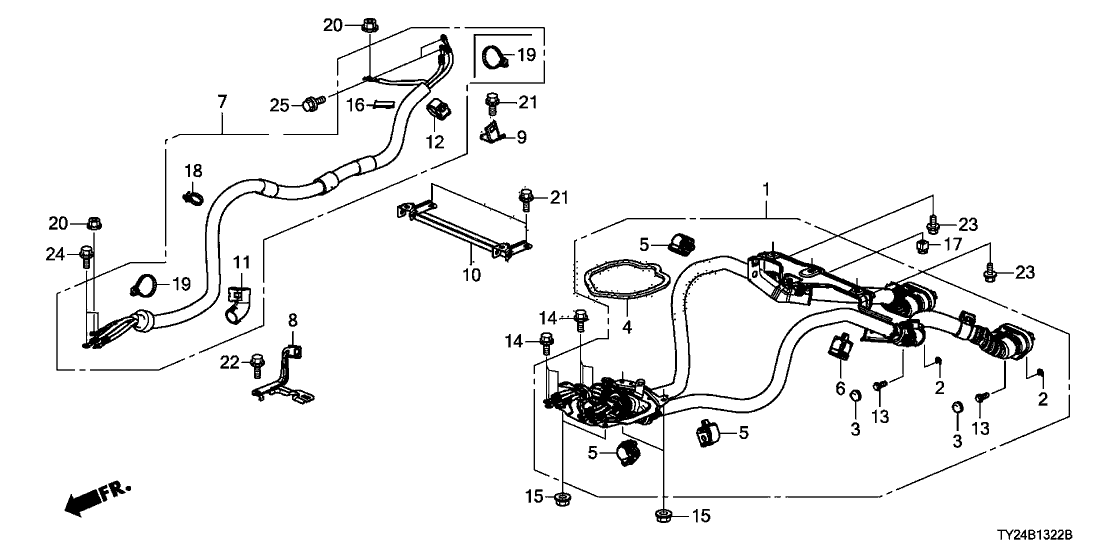 Acura 1F086-RE0-003 Clamp B, Cable