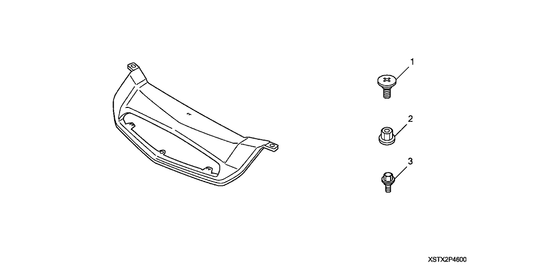 Acura 08P46-STX-200 Garnish (Lower) (Front )