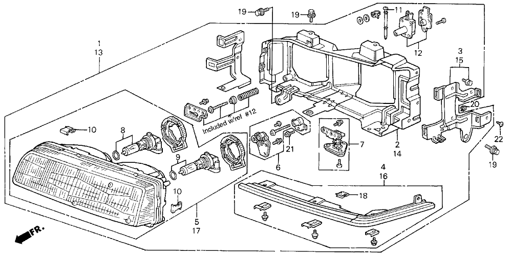 Acura 33152-SD4-A02 Housing, Driver Side