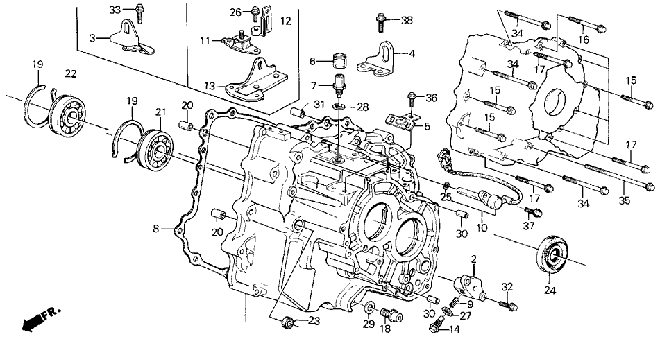 Acura 21233-PL5-010 Stay, Solenoid Harness Clamp