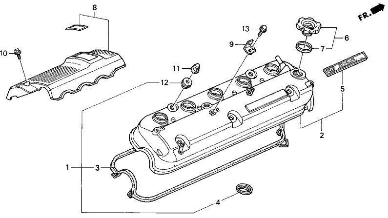 Acura 12341-PV0-000 Cylinder Head Cover Gasket