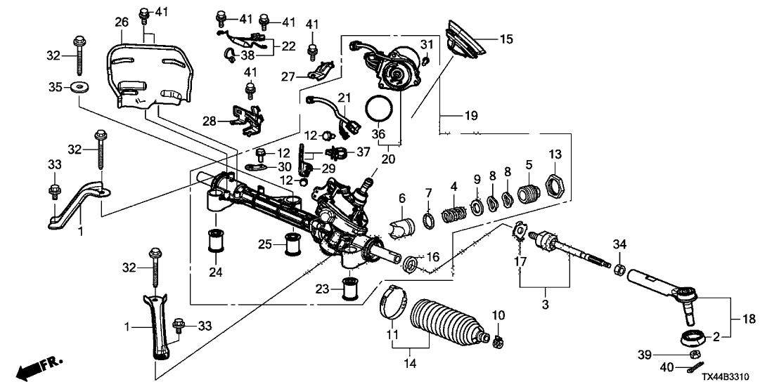 Acura 53753-TX4-A00 Stay, Eps Harness