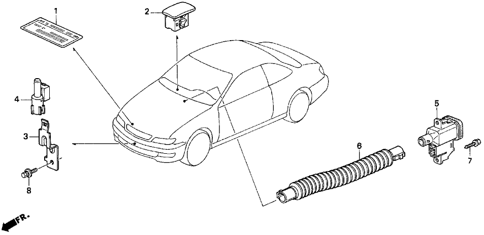 Acura 80510-SY8-A01 Sensor, Sun Beam