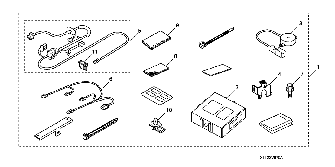 Acura 08V67-TL2-20030 Harness, Back-Up Sensor