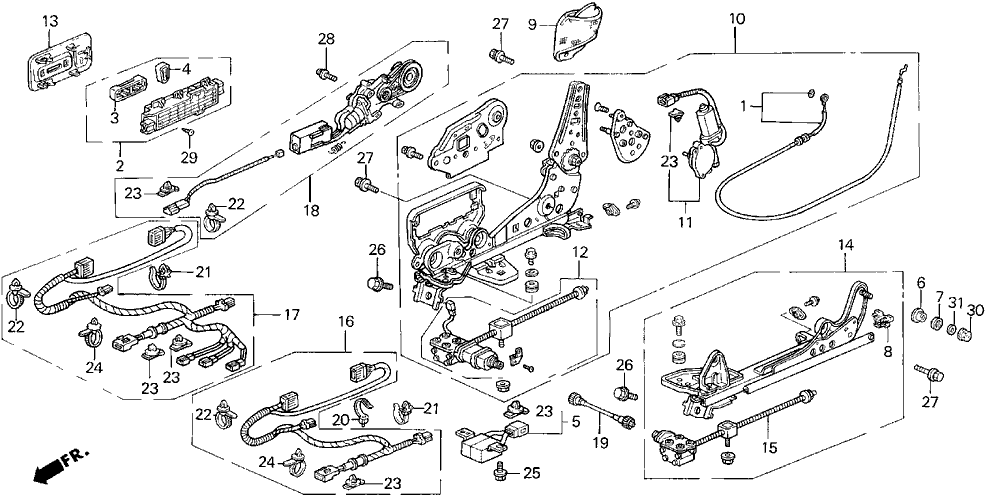 Acura 81270-SP0-A12 Adjuster, Passenger Side Slide (Inner)