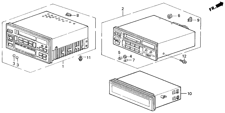 Acura 39100-SD4-A05 Tuner Assembly, Automatic Radio (Am/Fm/Cas) (Panasonic)