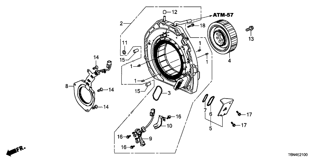 Acura 1A225-58G-A01 Gasket, Housing (T)