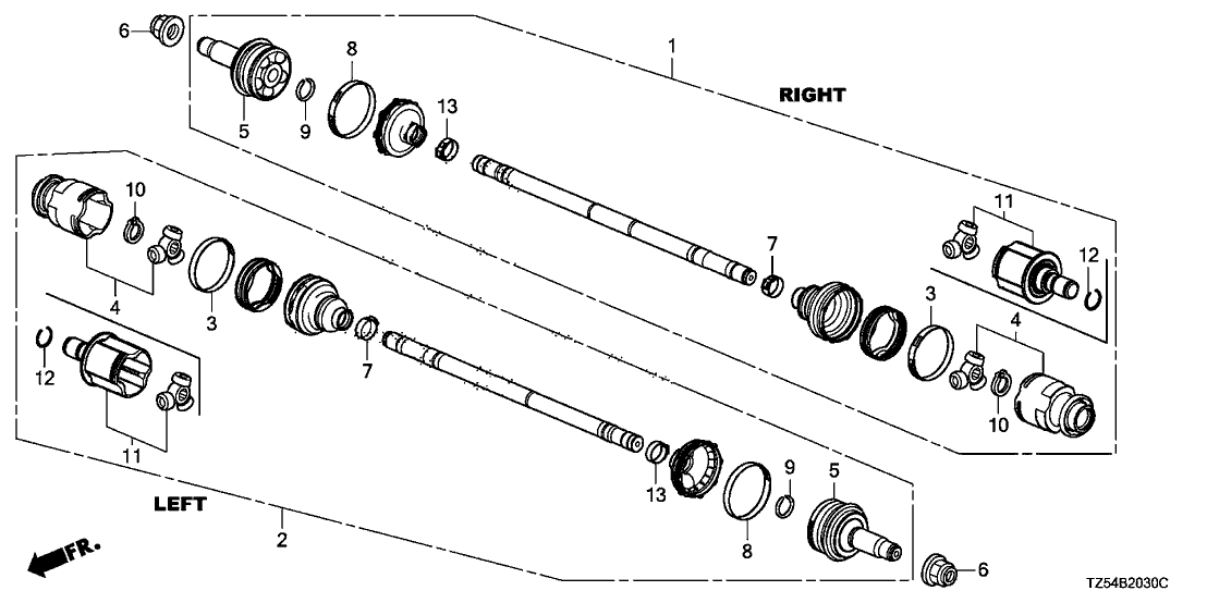 Acura 44337-SNE-A21 Ring B, Stopper