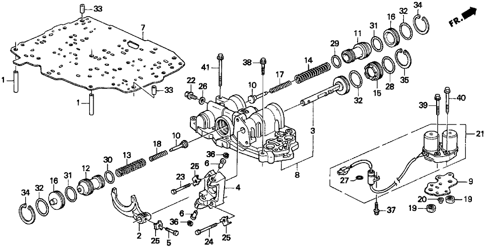 Acura 27112-P1V-A00 Plate, Main Separating