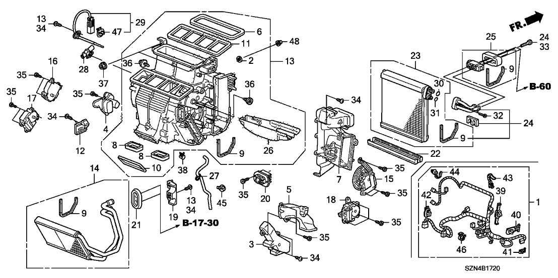 Acura 79033-TK4-A00 Bracket, Driver Carpet Panel