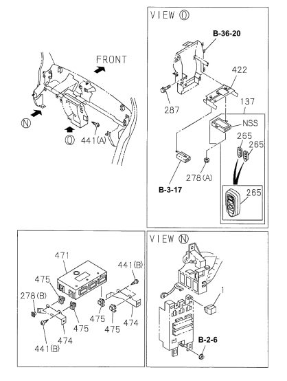 Acura 8-97110-053-0 Bracket, Passenger Side Powertrain Controlmodule