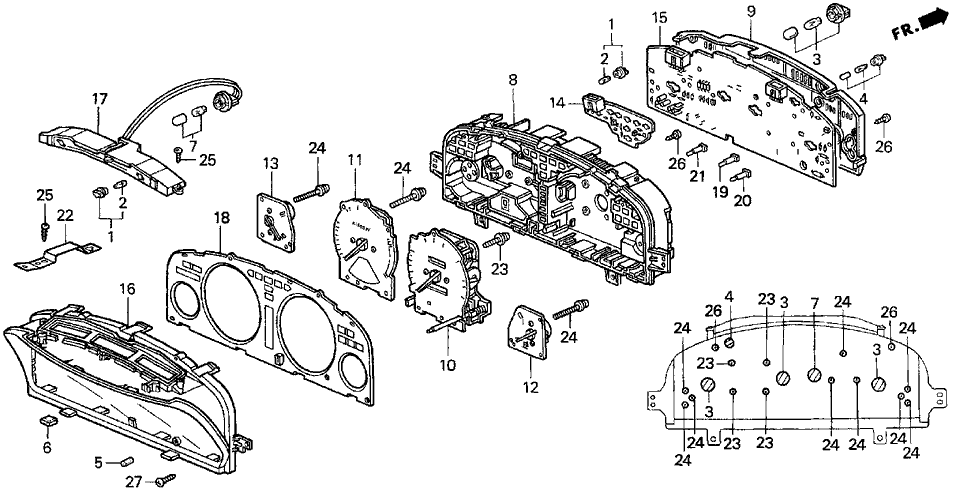 Acura 78171-SY8-A01 Visor Assembly, Meter (Lower)