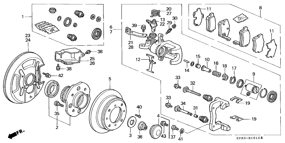 Acura 43266-SY8-A01 Spring, Driver Side Return