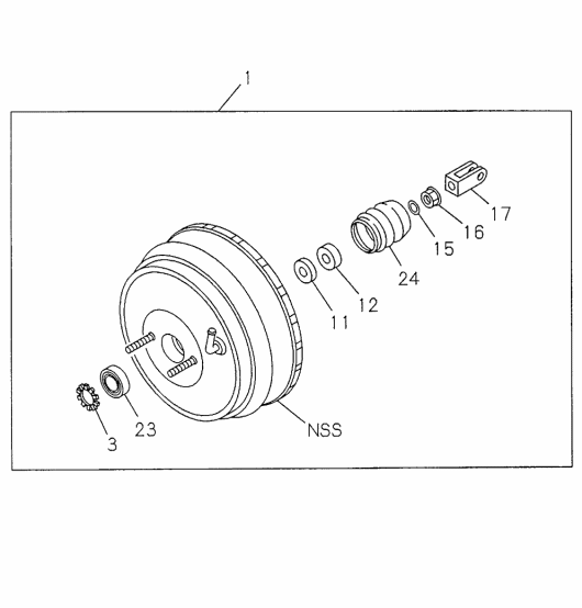 Acura 8-97208-349-0 Muffler, Master Vacuum