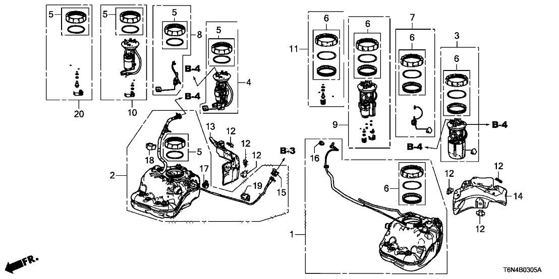 Acura 17044-T6N-A02 TANK, Left FUEL