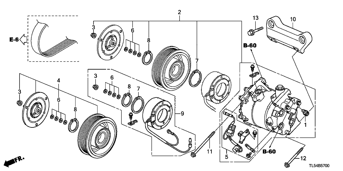 Acura 38912-RB0-006 Shim Set