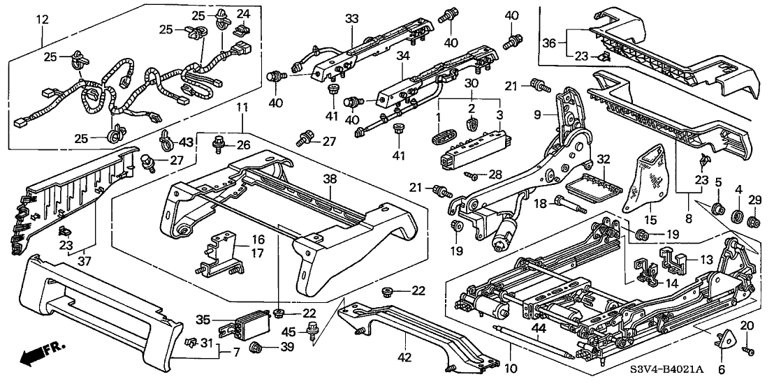 Acura 81169-S9V-A03 Sensor Unit, Seat Weight