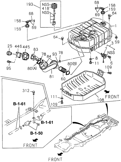 Acura 9-09915-412-1 Clip, Filler Hose (Id=54)