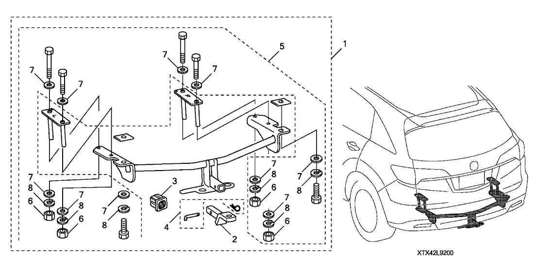 Acura 08L92-TX4-20011 Ball Mount