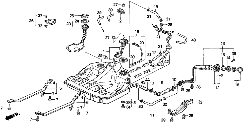 Acura 17707-SW5-A31 Tube, Fuel Joint