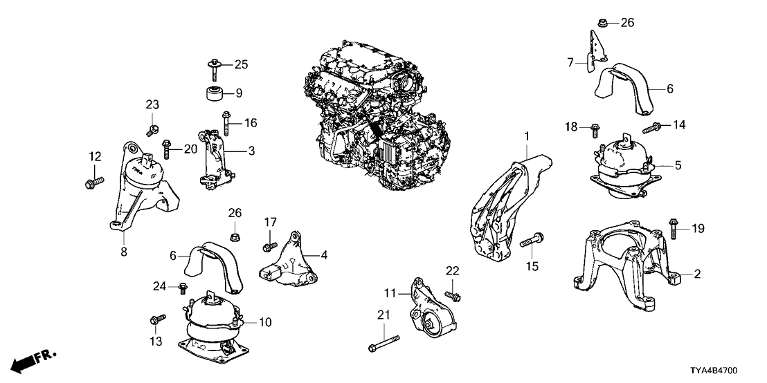 Acura 90164-TYA-A00 Bolt, Flange (12X60)