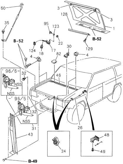 Acura 8-97131-324-0 Cable, Engine Hood Control