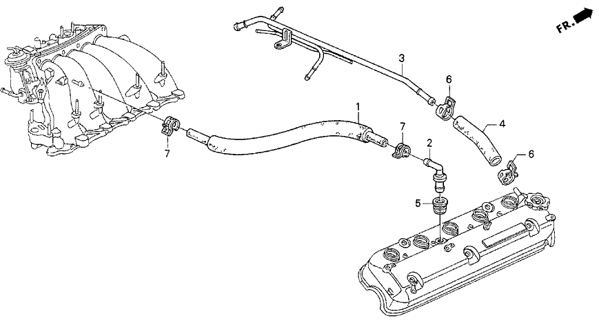 Acura 17137-PV1-A00 Pipe, Breather