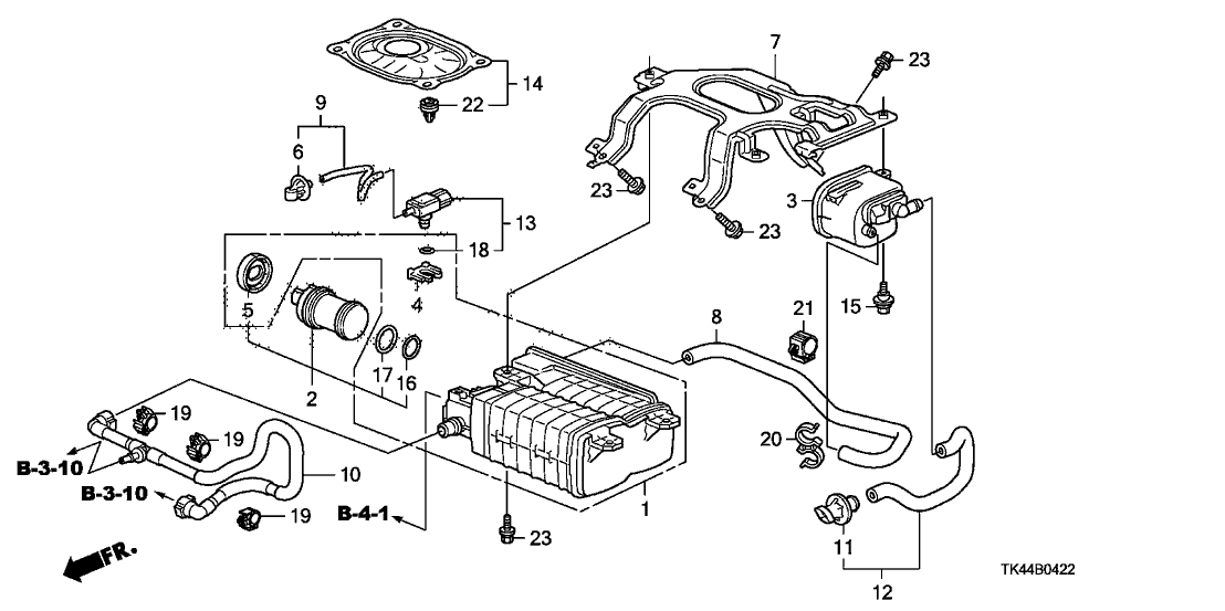 Acura 91593-TK5-A01 Clip, Drain Tube