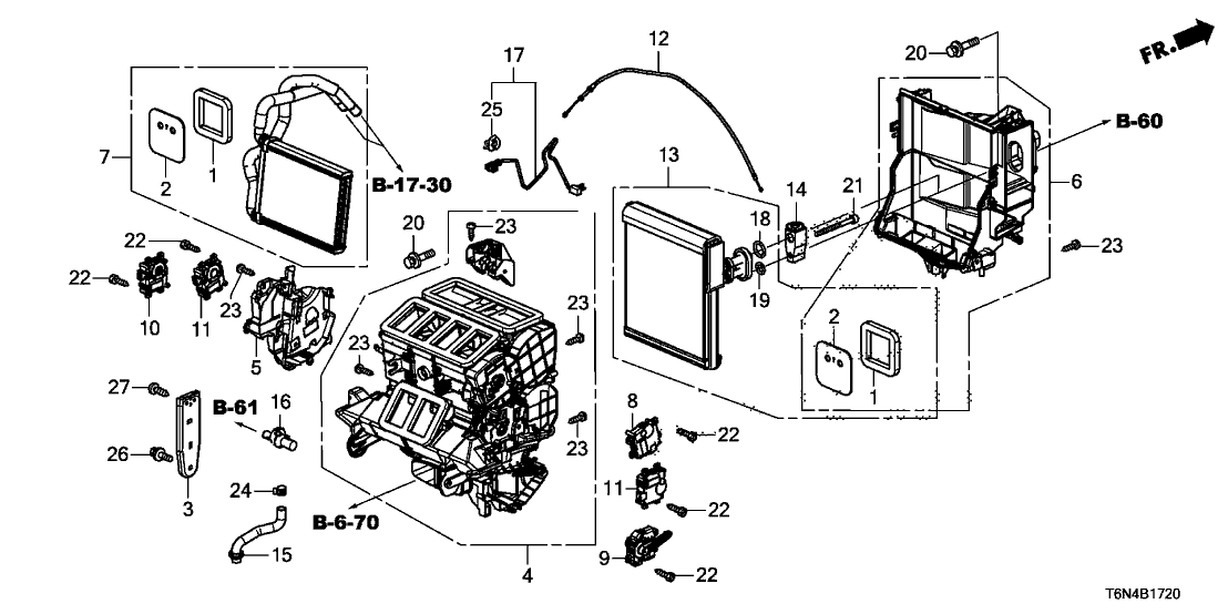 Acura 79107-T6N-A01 Cover, Heater Core