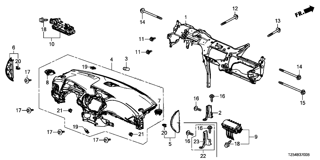 Acura 61333-TZ5-A01 Bracket, Joint Center