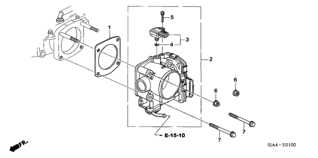 2007 Acura RL Throttle Body Diagram