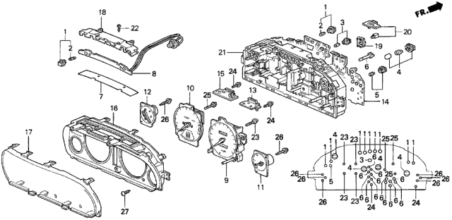 1996 Acura TL Amplifier Assembly Diagram for 78140-SW5-A01