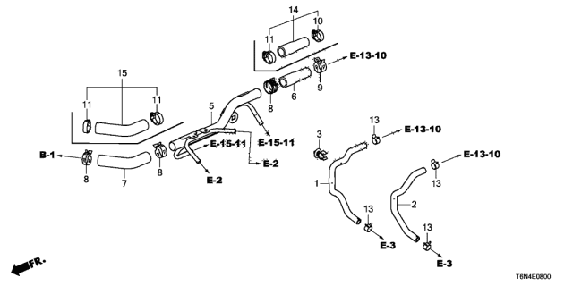 2021 Acura NSX 2 Door FIF KA DCT Breather Tube Diagram