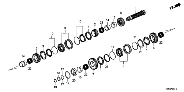 2017 Acura NSX Collar (46X53X37.5) Diagram for 23913-58H-A00