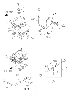 1999 Acura SLX Bolt Pipe Diagram for 8-97378-076-0