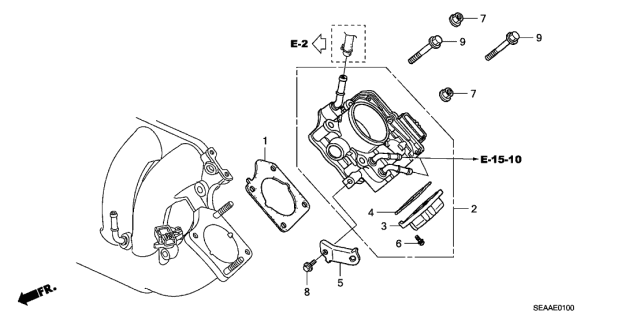 2008 Acura TSX Throttle Body Diagram