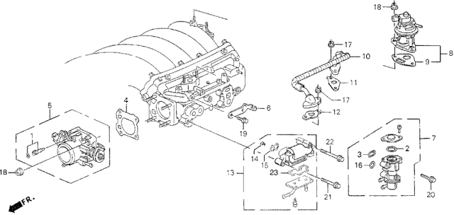 1992 Acura Vigor Stay, Throttle Wire Diagram for 16411-PV0-000