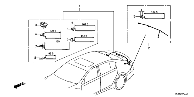 2020 Acura RLX Wire Harness Diagram 8