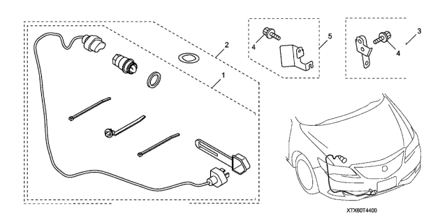 2021 Acura ILX 4 Door 24TECH (A-SPEC) KA DCT Engine Block Heater Diagram