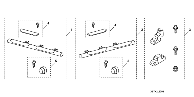 2009 Acura MDX Step Assembly, Passenger Side Diagram for 08L33-STX-200B1