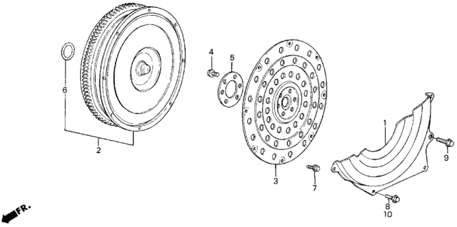 1988 Acura Integra AT Torque Converter Diagram