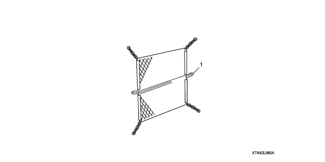 2013 Acura TL 4 Door TECH (SHAWD) KA 6MT Cargo Net Diagram