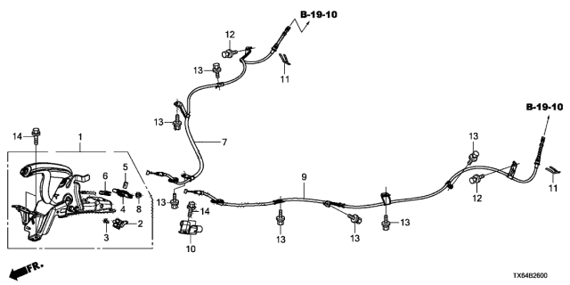 2015 Acura ILX Parking Brake Diagram