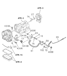 1998 Acura SLX Shield, Mode Switch Diagram for 8-96014-454-0