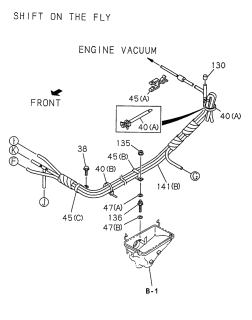 1999 Acura SLX Clip, Frame Harness Diagram for 1-09700-673-1