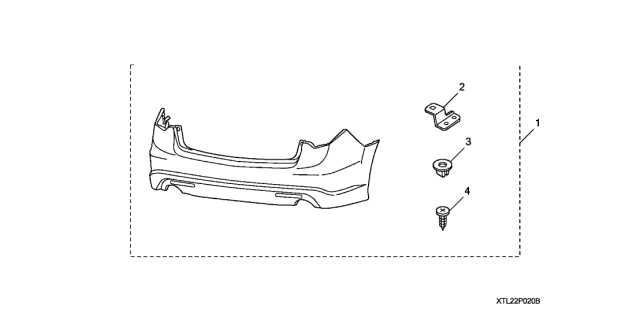 2013 Acura TSX Rear Under Body Spoiler Diagram